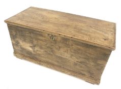 A Victorian pine blanket box.