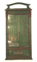 A circa 1930 wooden cinema film advertising display board.