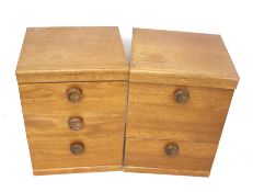 Two Consort mid century bedside drawer units.
