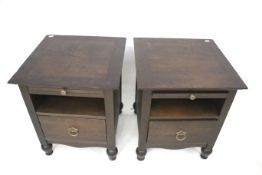 A pair of contemporary M&S bedside cabinets.