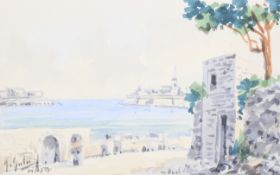 Joseph Galea (1904-1986) Maltese, Watercolour.