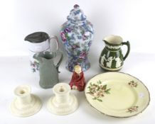 An assortment of vintage ceramics.