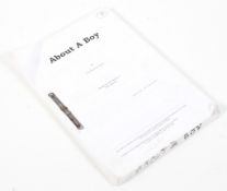 About a Boy film script. Based on the novel by Nick Hornby. White draft - 20th March 2001.