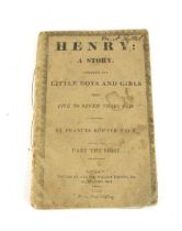 Book: Frances Bowyer Vaux - Henry: A story for boys and girls.