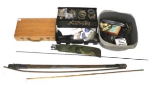 An assortment of gun related items.
