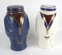 Two Wade teabag jars modelled as elephants.