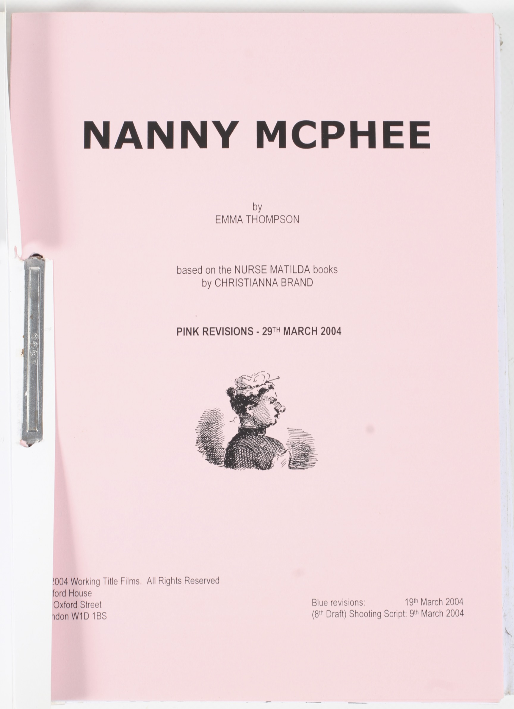 Two Nanny Mcphee scripts. The first: 6th draft, 11th December 2003. - Image 2 of 3