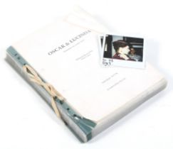 Oscar and Lucinda film script with two photos of Kate Blanchett This item comes from the
