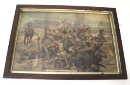 R. Caton Woodville 'battle artist' print military interest - 'All that was left of them'.