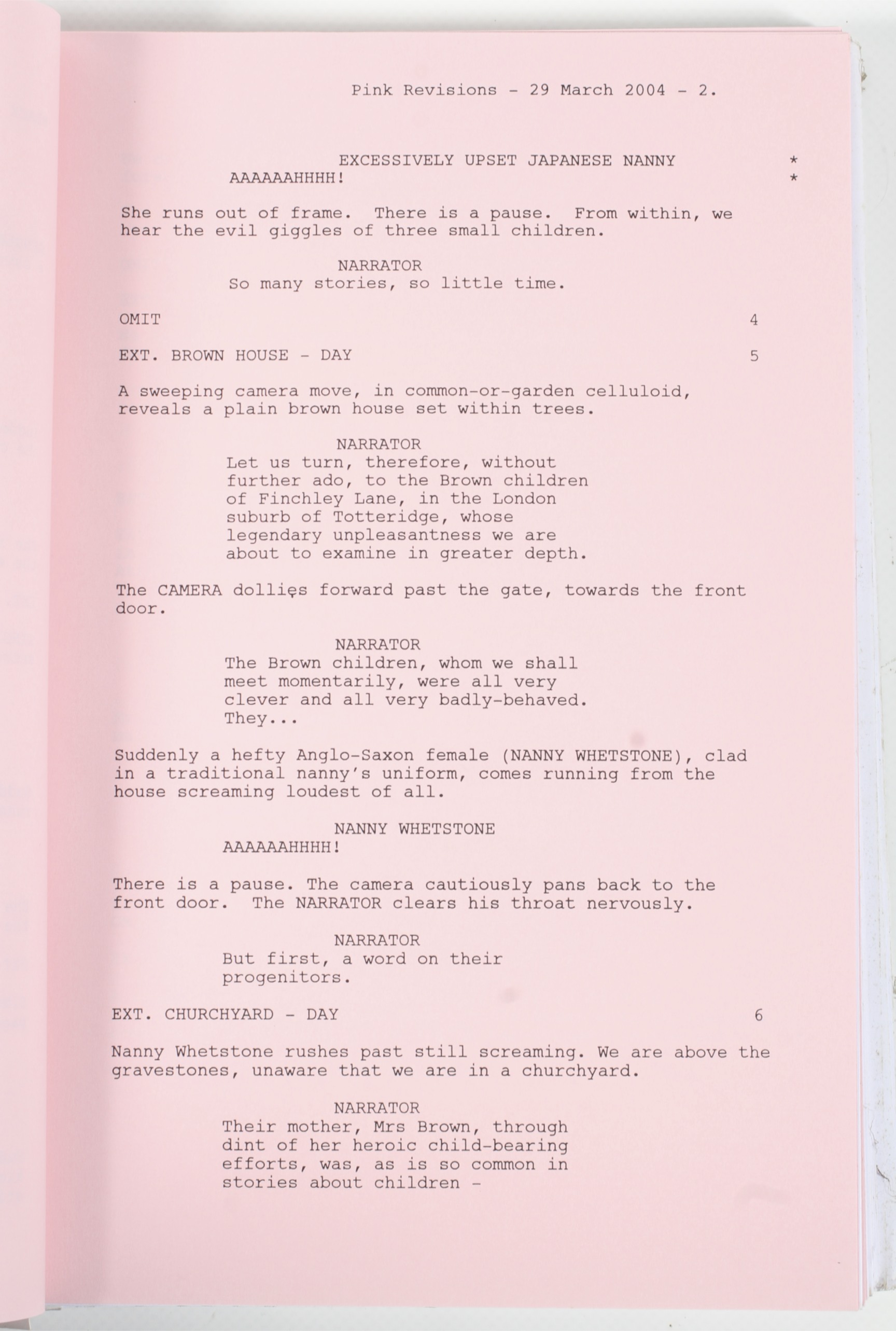 Two Nanny Mcphee scripts. The first: 6th draft, 11th December 2003. - Image 3 of 3