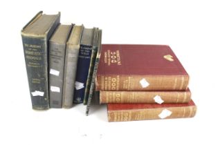 A collection of vintage books of technical veterinary interest.