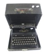 A vintage Royal manual typewriter.