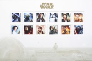 Star Wars - GB Royal Mail Character Stamps set. A set of twelve assorted 1st class stamps.