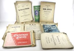 A large collection of 19th and 20th century sheet music.