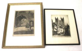 Two late 19th/early 20th century engravings.