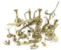 A large collection of 19th century and later brassware.