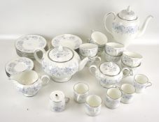 A Wedgwood tea and coffee service in the 'Belle Fleur' pattern.