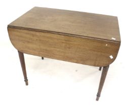 A Victorian mahogany Pembroke drop leaf table.