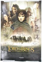 Lord of the Rings: The Fellowship of the Ring (2001) - cast signed autographed promotional poster.