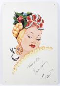 A Kevin Spacey signed picture of 'Carmen Miranda'.