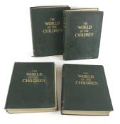 Volumes I-IV of 'The World of the Children' by Stuart Miall.