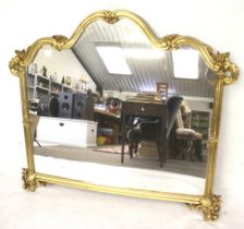 A 20th century arch top wall mirror.