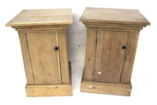 Masonic interest: A pair of temple pedestals (early-mid 20th century) converted into bedside