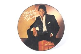 Michael Jackson Thriller (1983) vinyl picture disc. 33 RPM LP record album.