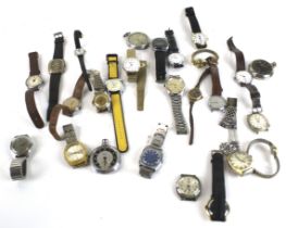 A large collection of miscellaneous wrist and bracelet watches,