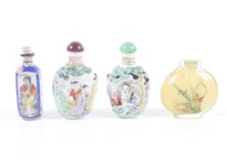 Four Chinese scent bottles.