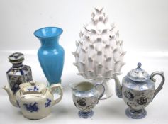 A collection of assorted china and glass items.