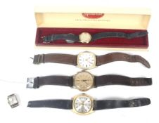 Five various 1950's and later wrist watches.