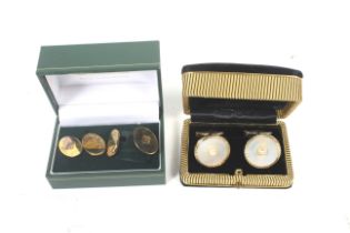 Two pairs of cufflinks,