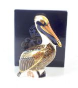 A Royal Crown Derby 'Brown Pelican'. 1998. Boxed.