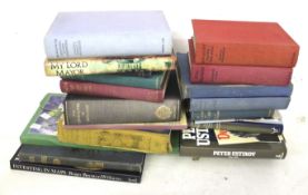 A collection of 20th century books.