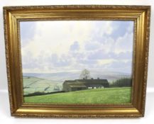 Robert Ritchie, oil on canvas, 'Hill farm, Alston'. Signed, 29.5cm x 39.