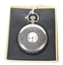 J W Benson, London, a silver half-hunter cased keyless pocket watch, circa 1948.