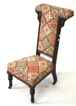 A Victorian prayer chair.