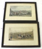 Hunt after James Pollard (1792-1867), a pair of early 19th century aquatint lithographs.