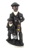 A signed World of Groggs figure. 'Father & Son, Lady Windsor Colliery', boxed.