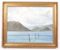Robert Ritchie, oil on canvas, 'Winters Day, Ullswater'. Signed, 34.