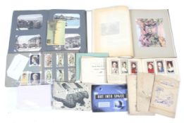 Collection of cigarette/collectors cards and stamps