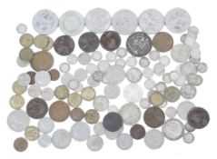 A small quantity of English coins.