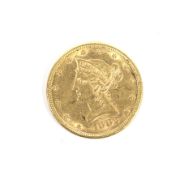 USA 1882 gold 10 dollar coin, weight 16.