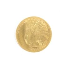 USA 1911 gold 10 dollar coin, weight 16.