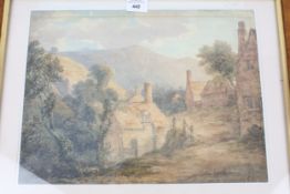 John Glover (1767-1849) RBA, watercolour, A Northern Landscape.