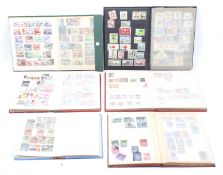 A collection of world stamps.