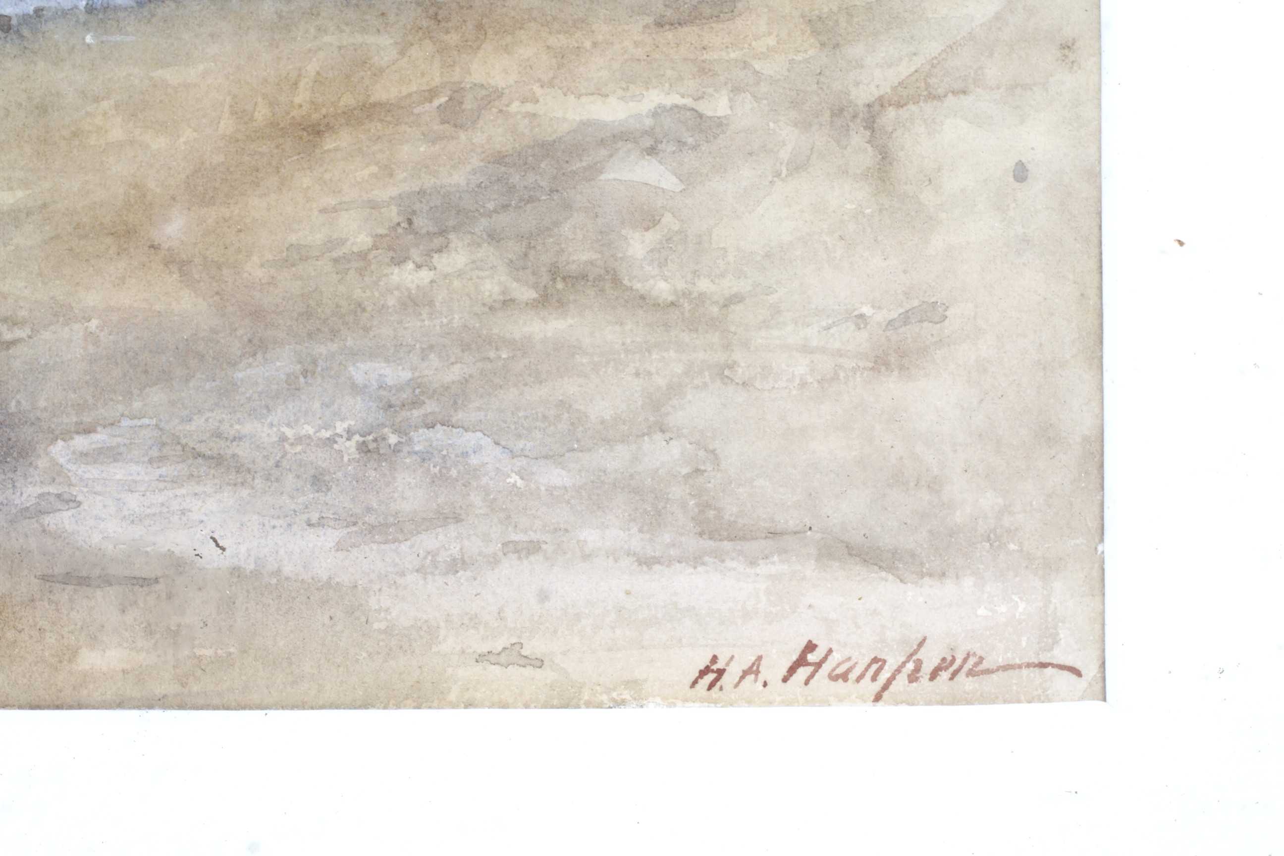 Henry Andrew Harper (1835-1900), watercolour, The Highlands to the Scottish Mountain range. - Image 2 of 3