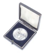An Edwardian silver prize medallion for 'The Photographic News' awarded to A.J. Hillier circa 1904.