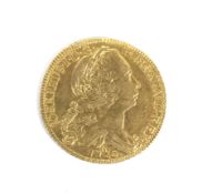 Brazil 1760, 6400 reis gold coin, weight 14.